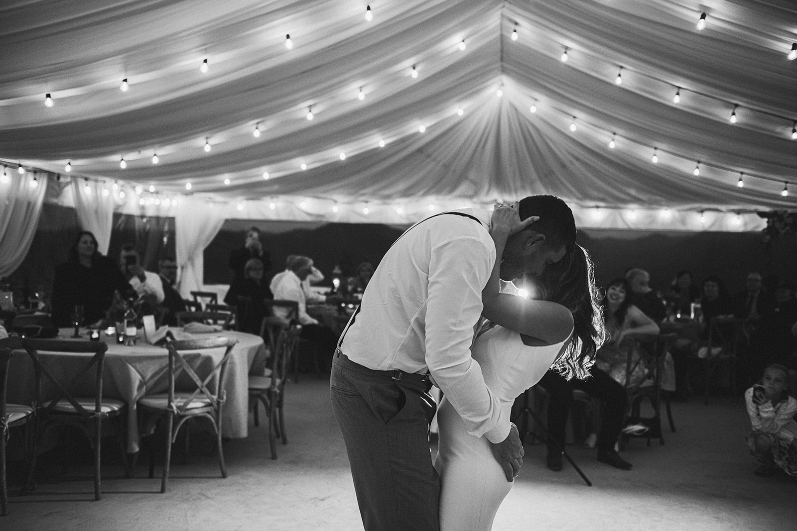 the first dance of the newlyweds